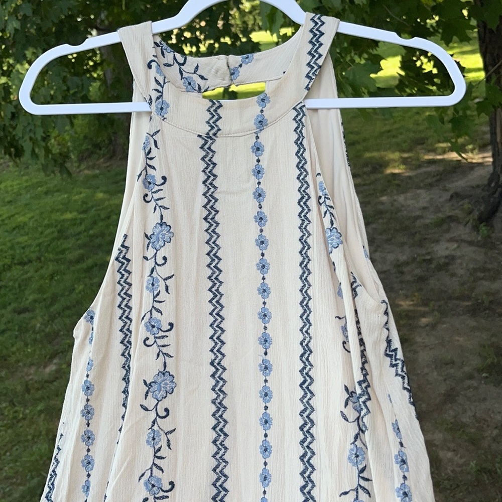 Altar'd State Dress - Blue / Cream.